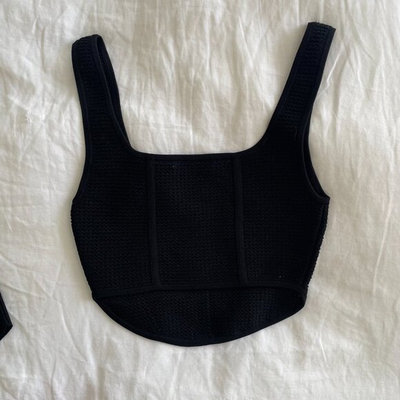 Aritzia + Zara Black Tank Bundle (sz S) - Picture 5 of 7
